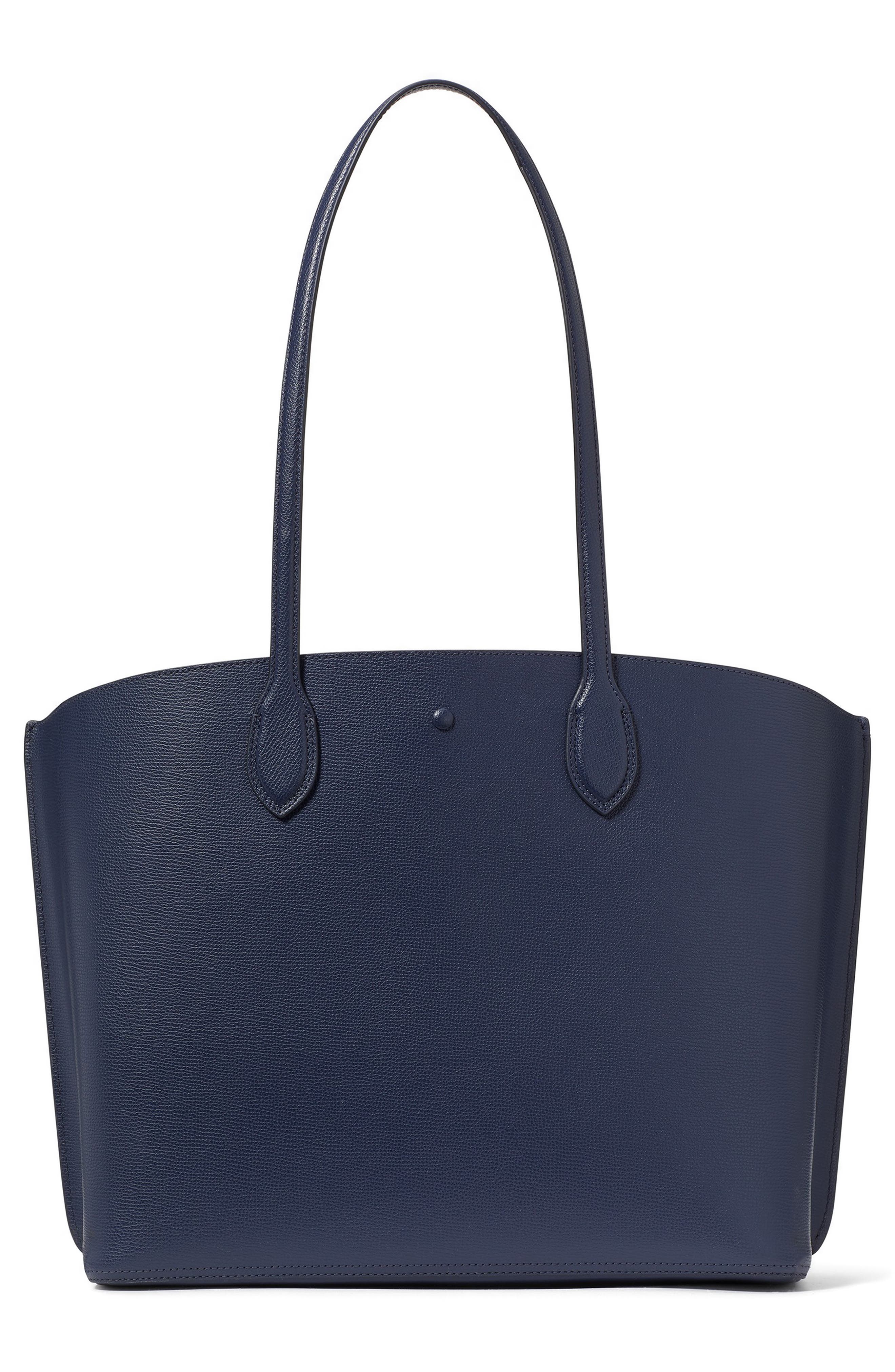 suite leather tote, Alternate, color, PARISIAN NAVY MULTI