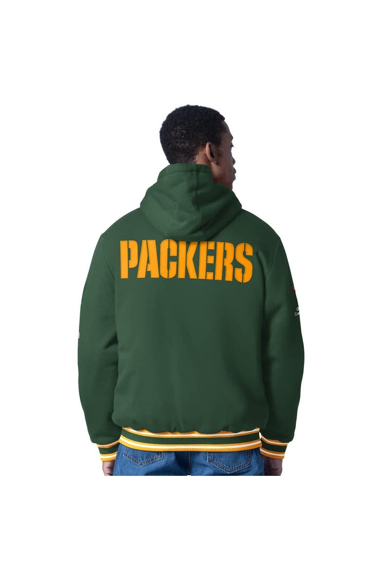 Men's G-III Sports by Carl Banks  Green Green Bay Packers Power Forward Commemorative Full-Zip Hooded Jacket, Alternate, color, Green