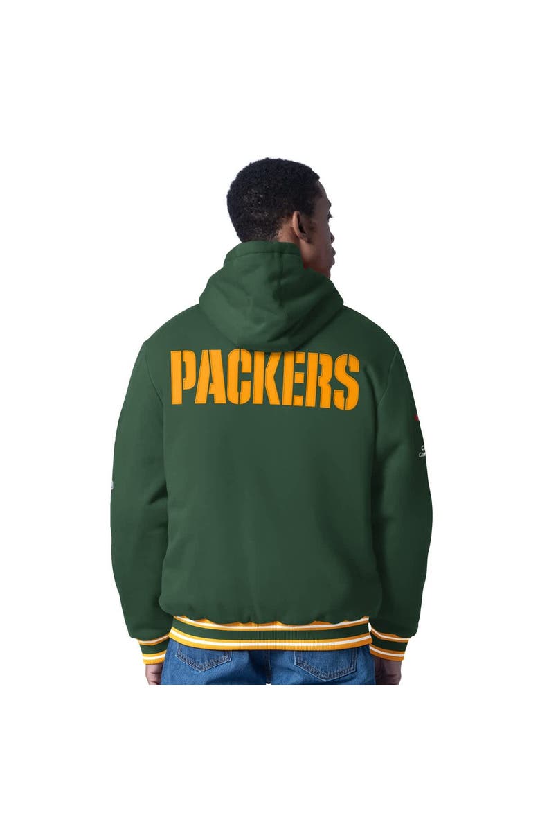 G-III SPORTS BY CARL BANKS Men's G-III Sports by Carl Banks Green Green Bay Packers Power Forward Commemorative Full-Zip Hooded Jacket, Alternate, color, Green