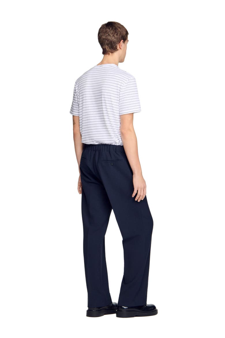 Wide-leg trousers, Alternate, color, Navy blue