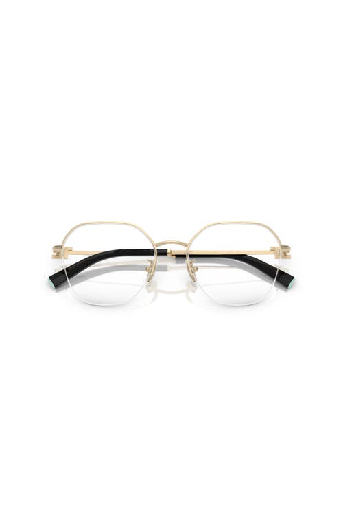 Tiffany & Co . 53mm Round Optical Glasses In Gold