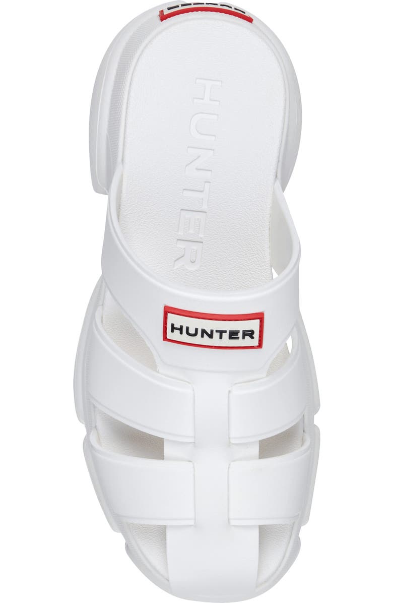 Hunter Bonnie Lug Sole Slip-On Shoe, Alternate, color, White