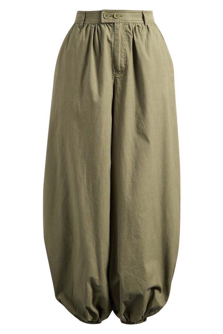 Ripstop Cotton Balloon Pants, Alternate, color, KHAKI