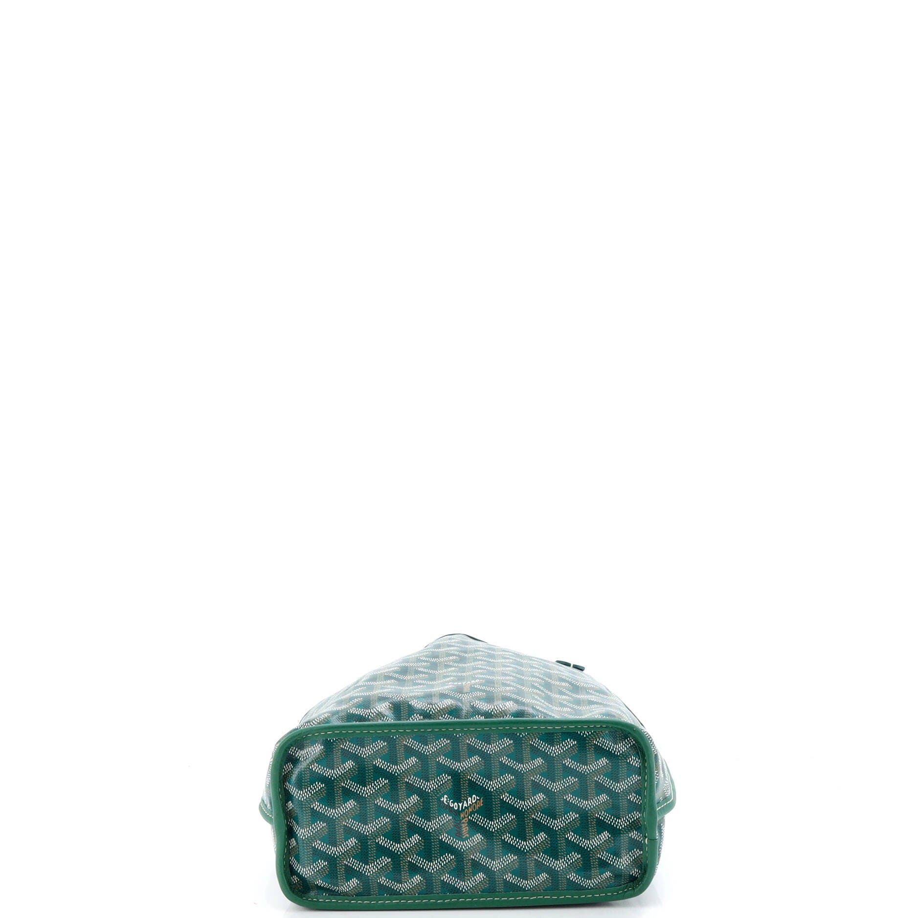 Pre-Owned Goyard Anjou Reversible Tote Coated Canvas Mini, Alternate, color, Green