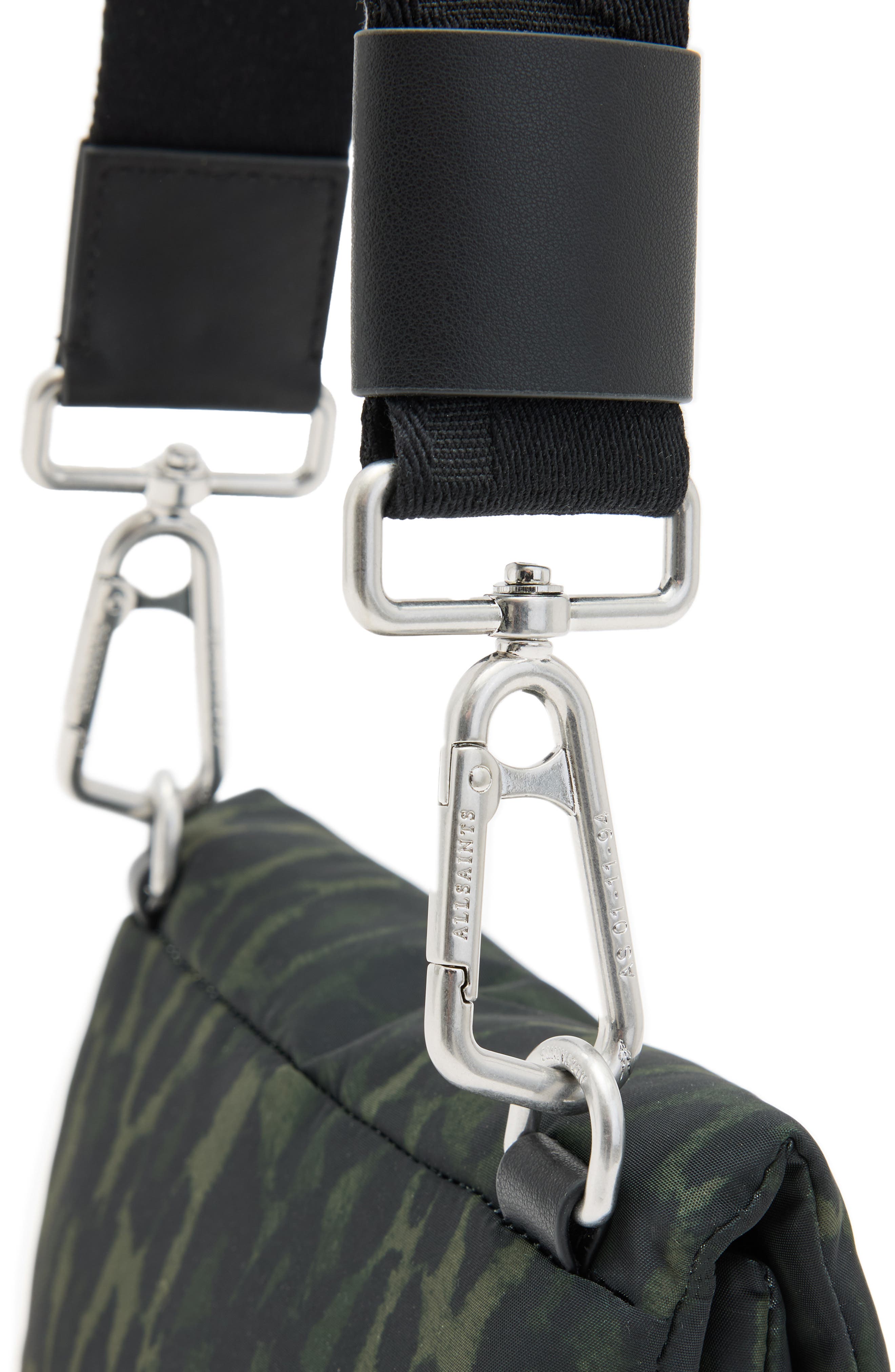 AllSaints Ezra Anita Crossbody Bag, Alternate, color, Leopard Green