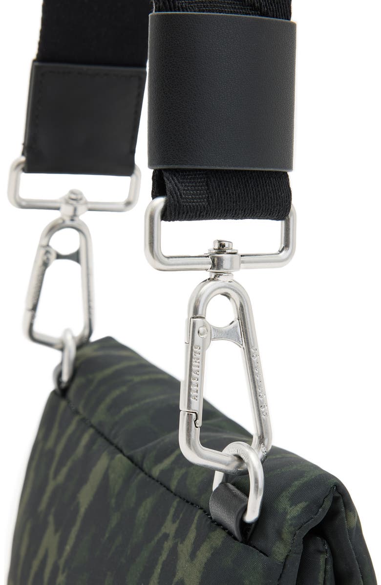 AllSaints Ezra Anita Crossbody Bag, Alternate, color, Leopard Green