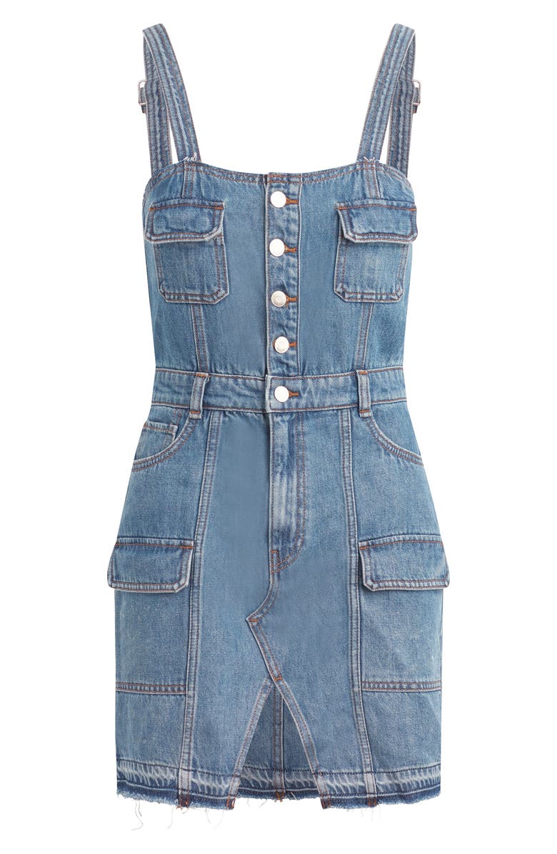 Hudson Jeans Cargo Denim Dress, Alternate, color, 