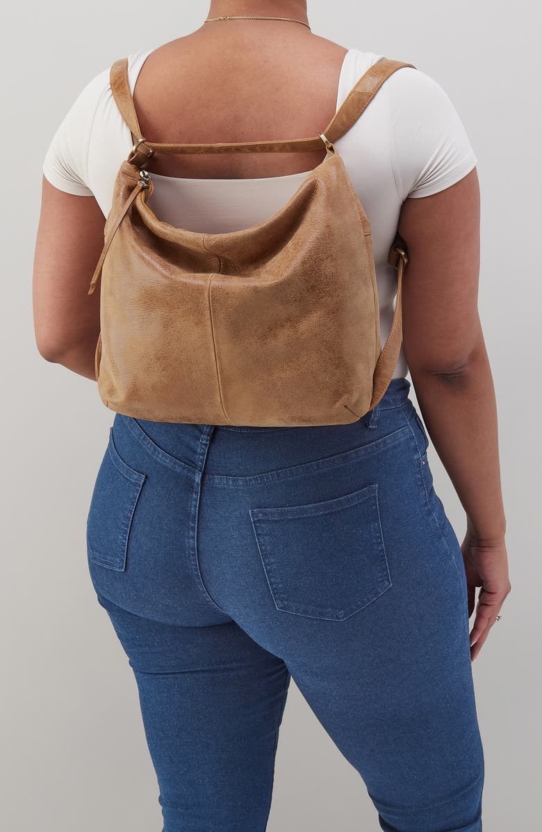 HOBO Emily Convertible Leather Backpack, Alternate, color,