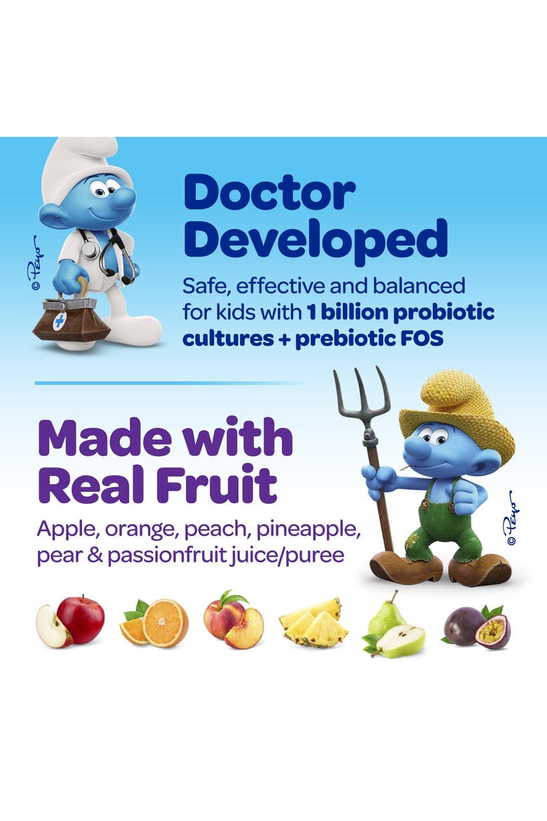 Digestive Probiotic Kids Vitamin Gummies, Smurfs Berry Flavored, 40ct, Alternate, color, None