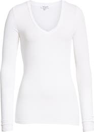 Splendid Valley Rib V-Neck Tee