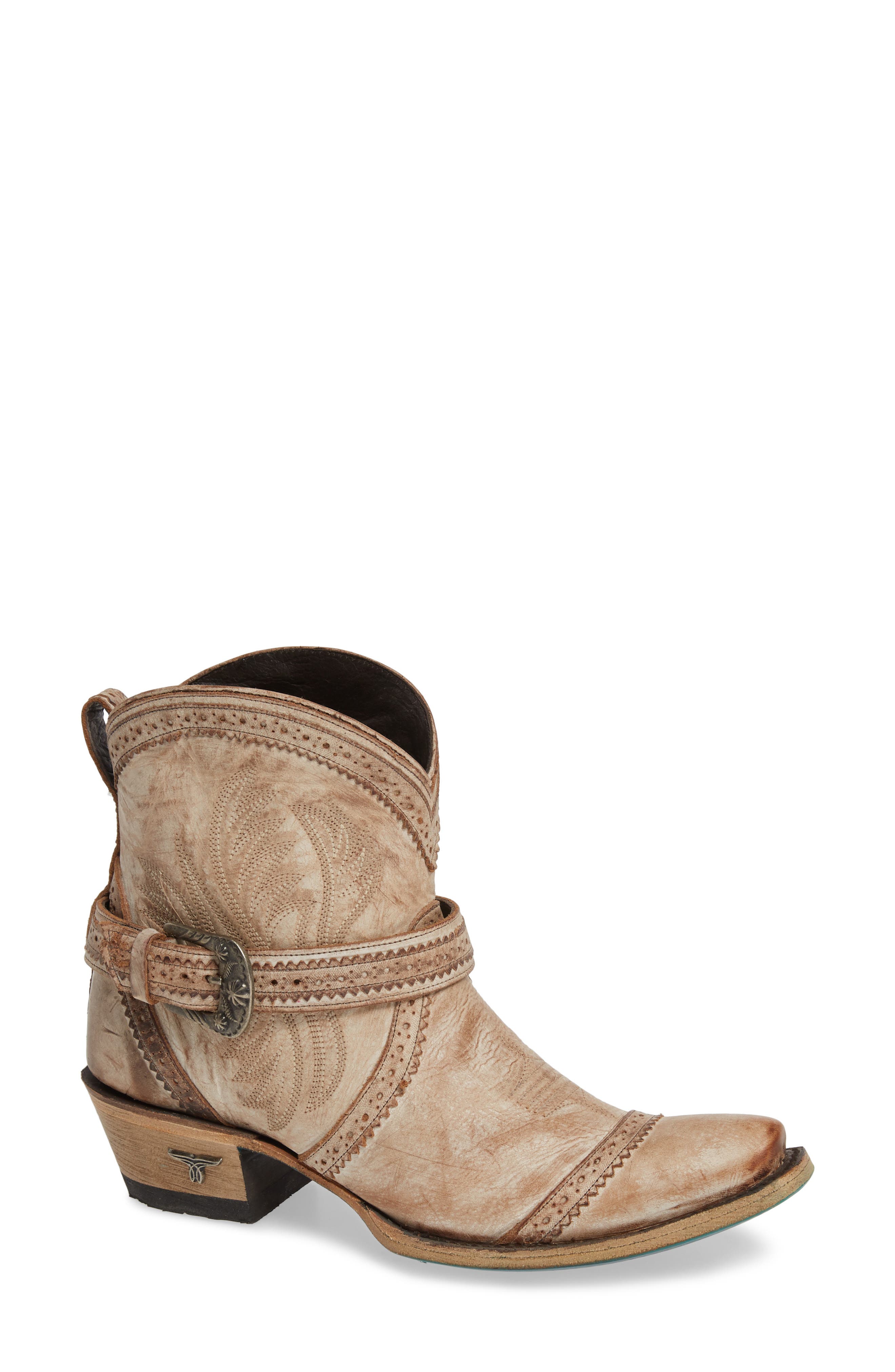 Ballyhoo Bootie, Main, color, WHITE LEATHER