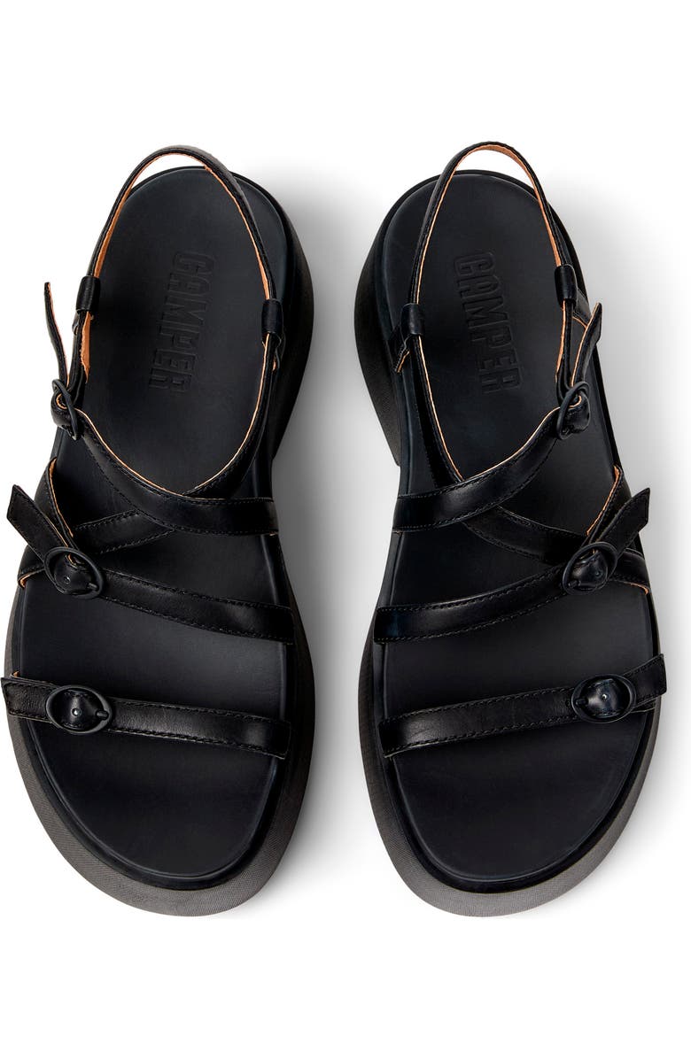 Camper Tasha Ankle Strap Platform Sandal, Alternate, color,