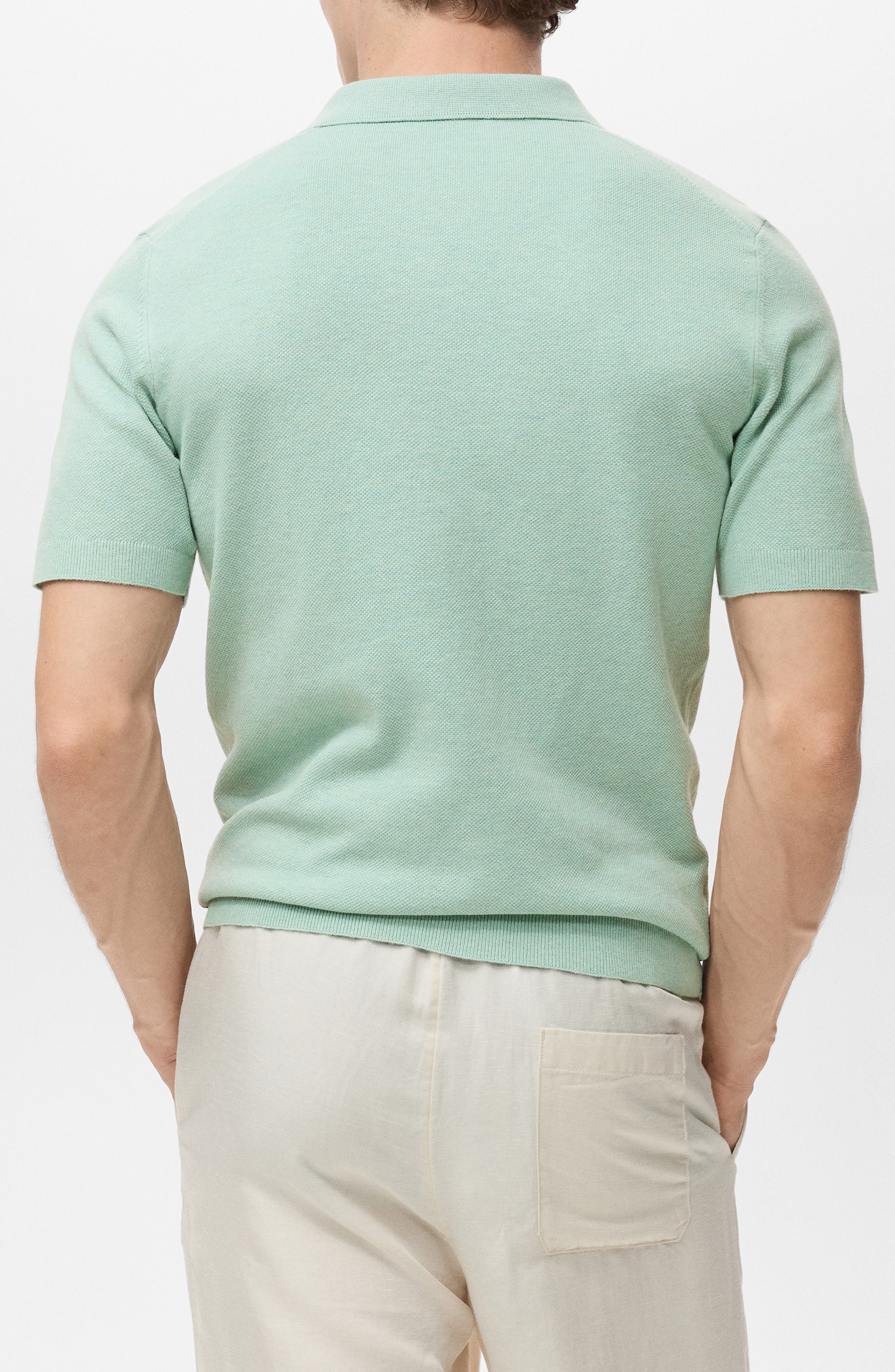 Band Collar Button-Up Shirt - image 4