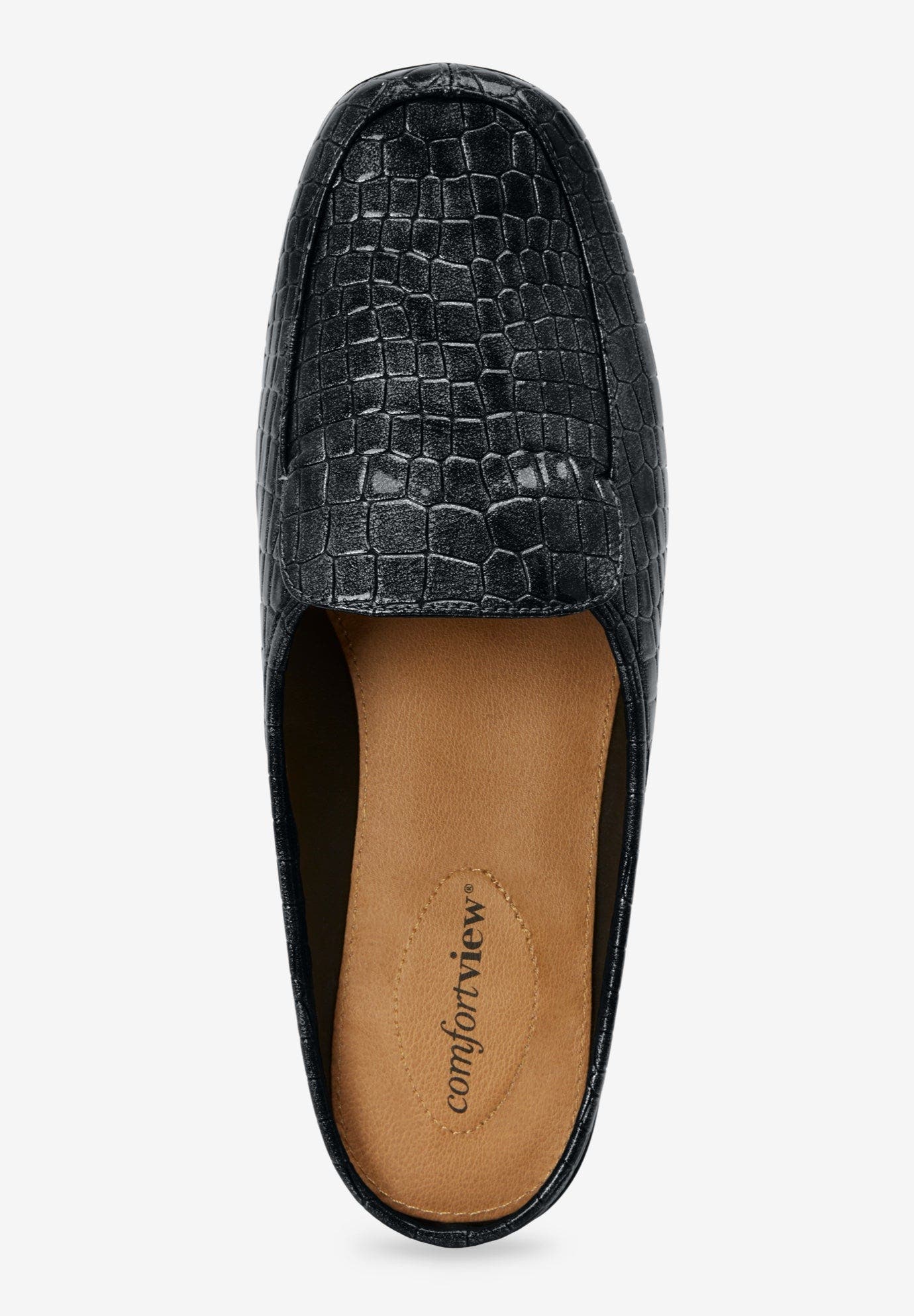 Comfortview The Estelle Slip On Mule, Alternate, color, Black