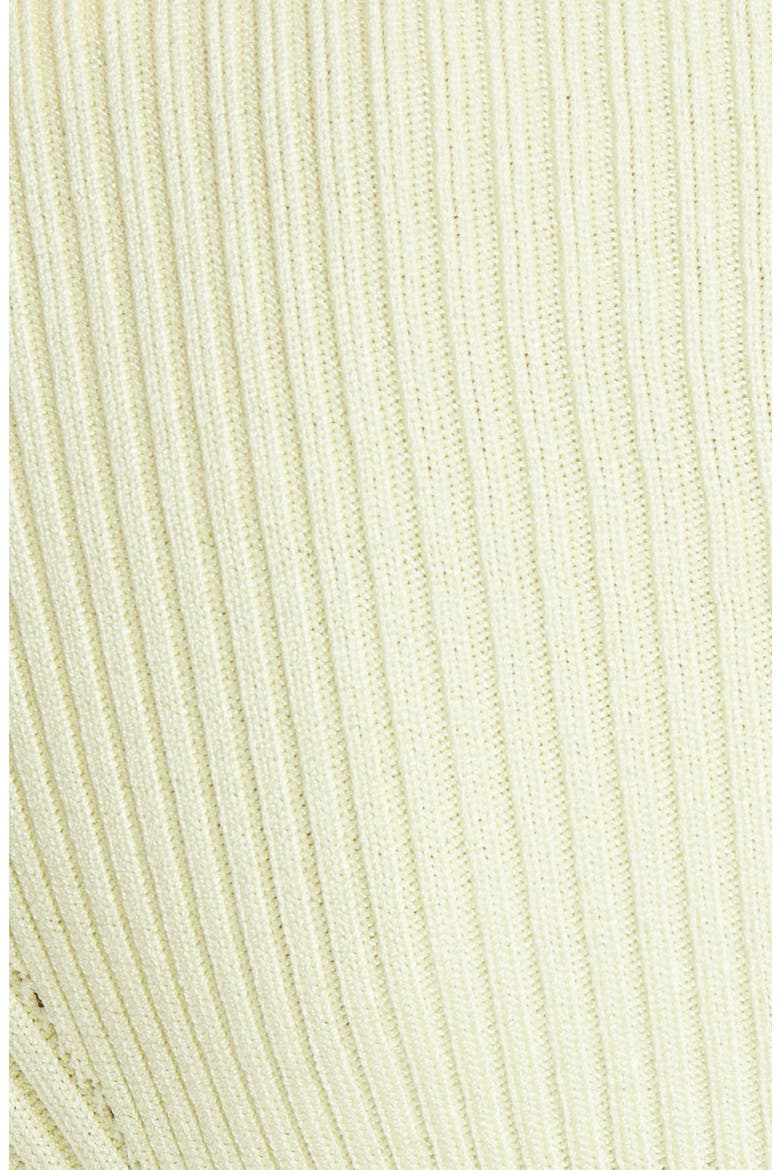 Bracelet Sleeve Rib Dress, Alternate, color, LT YELLOW