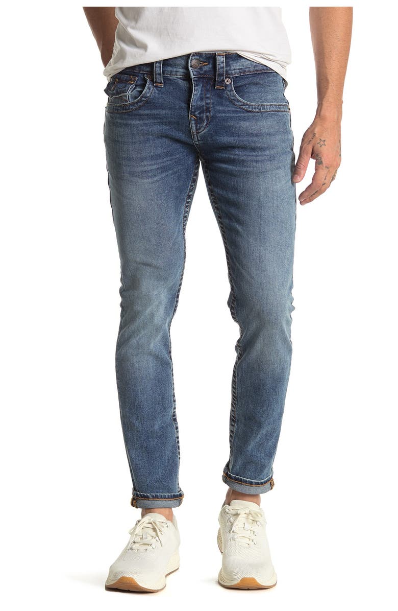True Religion Brand Jeans Rocco Flap Skinny Jeans, Main, color, 