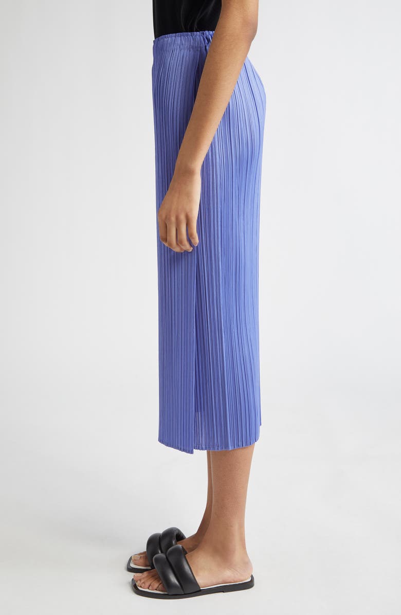 Pleats Please Issey Miyake Monthly Colors March Pleated Midi Skirt, Alternate, color, Steel Blue