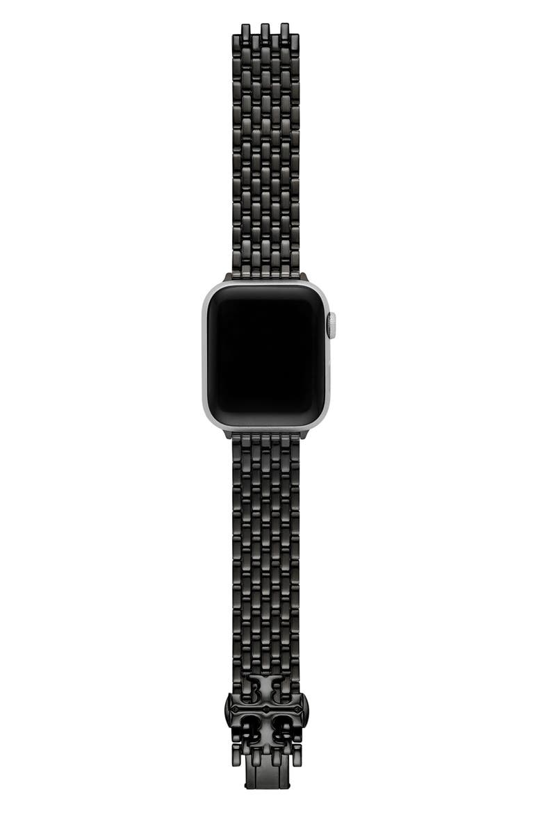The Eleanor Black 18mm Apple Watch® Bracelet Watchband, Alternate, color, BLACK