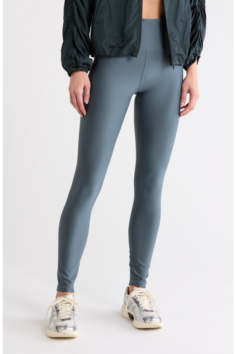 High Rise Shine Leggings, Main, color, AMAZON