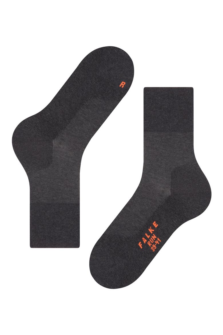 Gender Inclusive Run Crew Socks, Alternate, color, DARK GREY