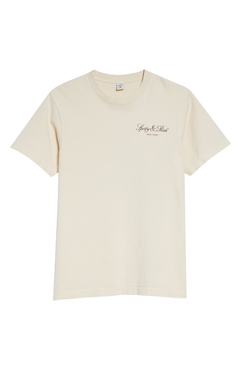 Sporty & Rich Vendome Cotton T-Shirt, Alternate, color, Ecru