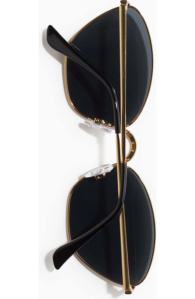 H&M Polarised Sunglasses, Alternate, color, Gold-Colored/Black