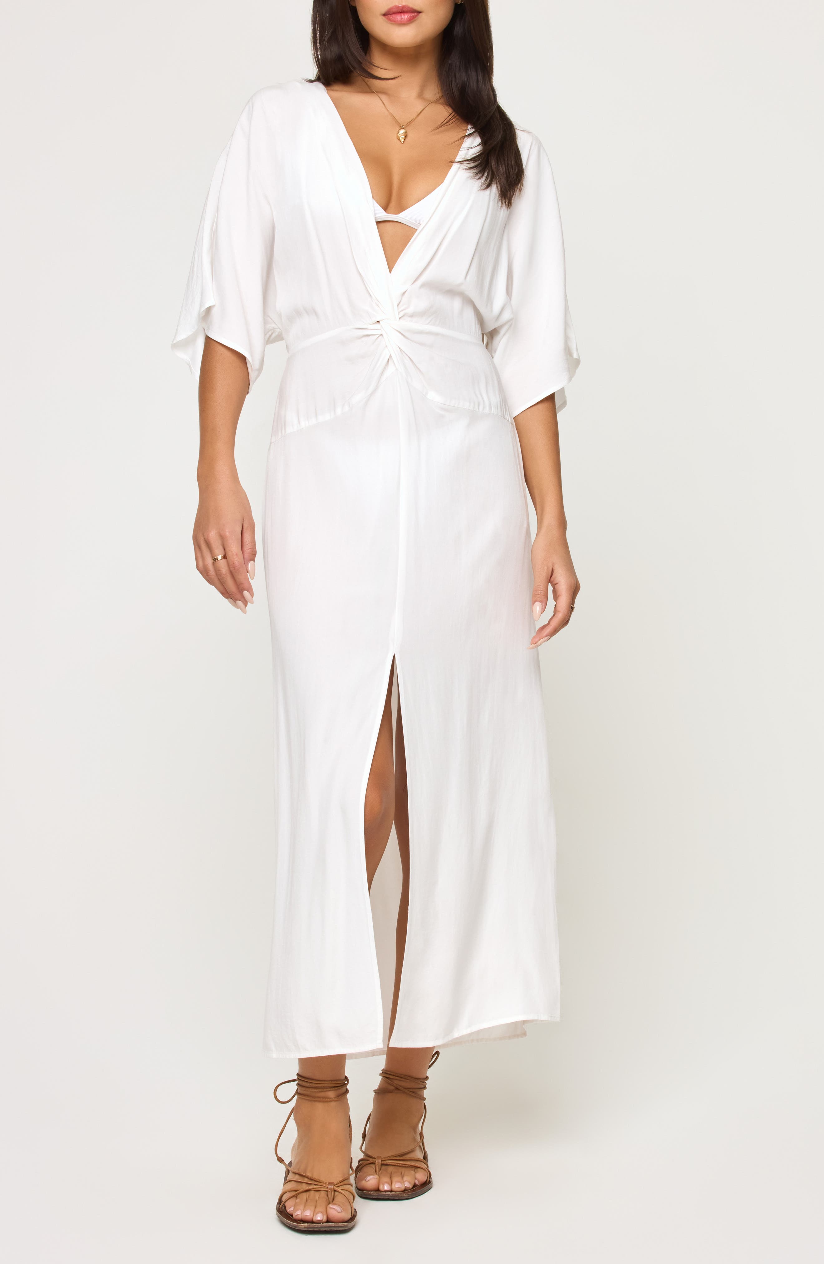 L*space Lspace Madison Cover-up Midi Dress In White