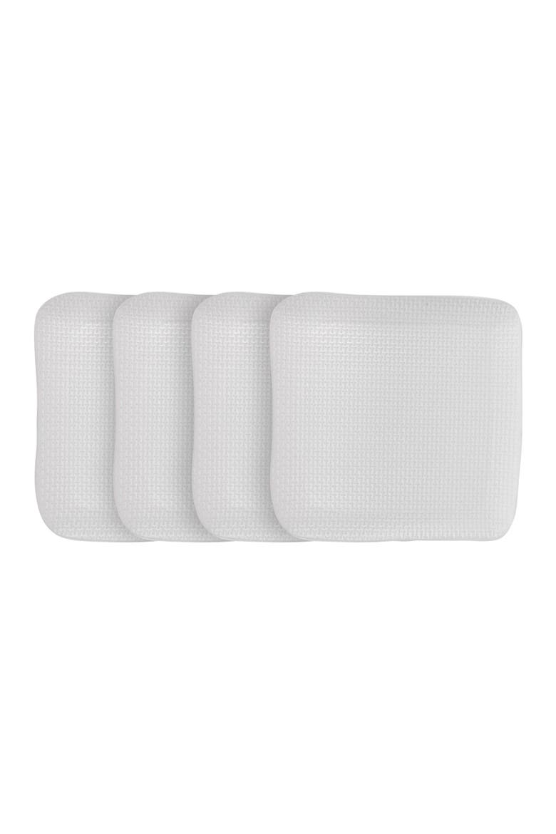 Olivia Stoneware 4-Piece Dinner Plate Set, Alternate, color, White
