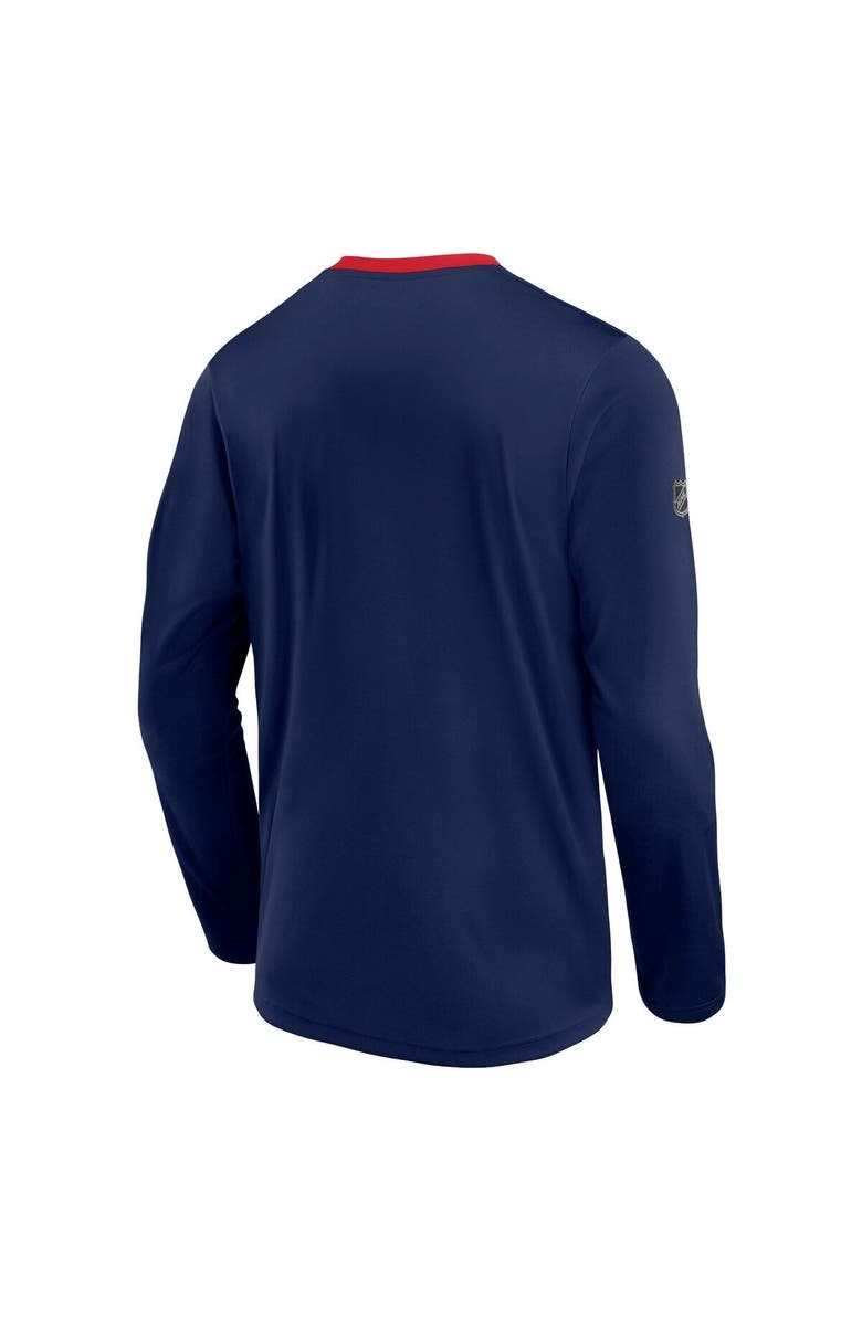 FANATICS Men's Fanatics Branded Navy Washington Capitals Authentic Pro Locker Room Long Sleeve T-Shirt, Alternate, color, 