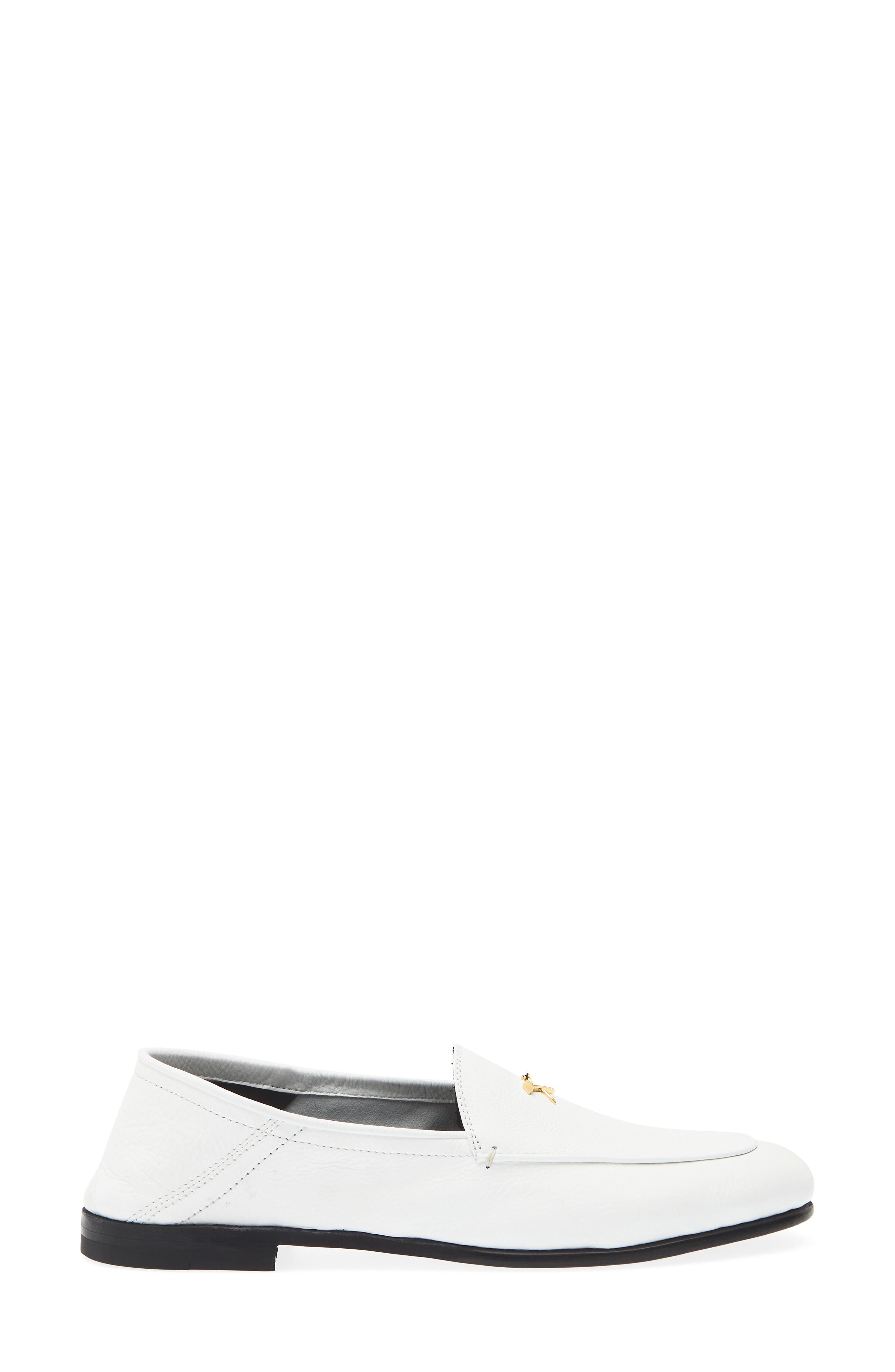 Metal Tees Leather Flex Golf Loafer, Alternate, color, SNOW