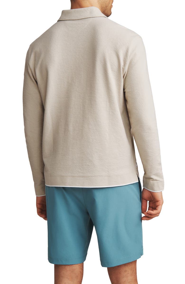 Rhone Seaside Cotton Terry Long Sleeve Polo, Alternate, color, 