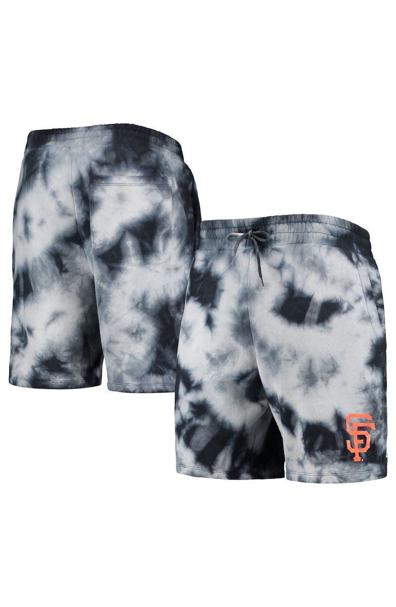 New Era Men's New Era Black San Francisco Giants Team Dye Shorts, Main, color, Black