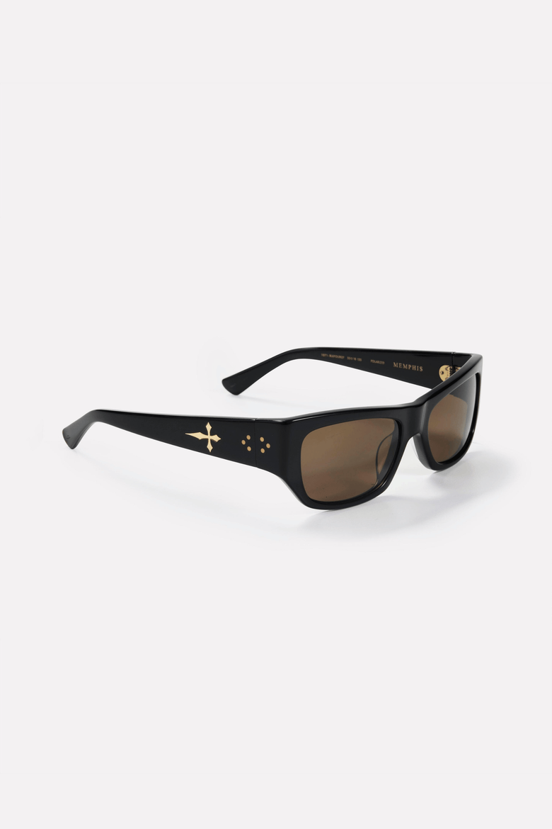 Memphis Sunglasses, Alternate, color, Black/ Brown