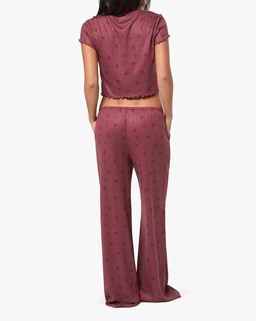 Weworewhat Pull-on Pants In Rouge/dk Navy