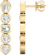 Everlee Multi-Shape Bezel Lab Diamond Drop in 14K Gold