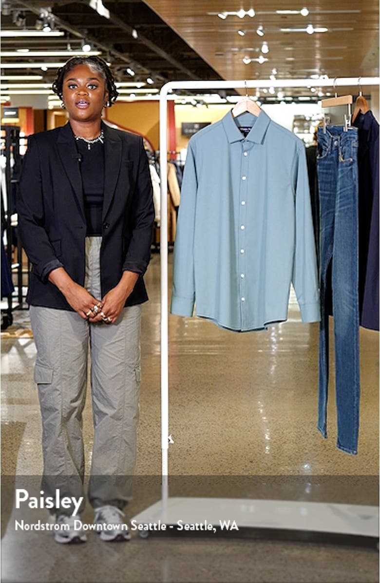 Leeward Trim Fit Performance Button-Up Shirt, sales video thumbnail