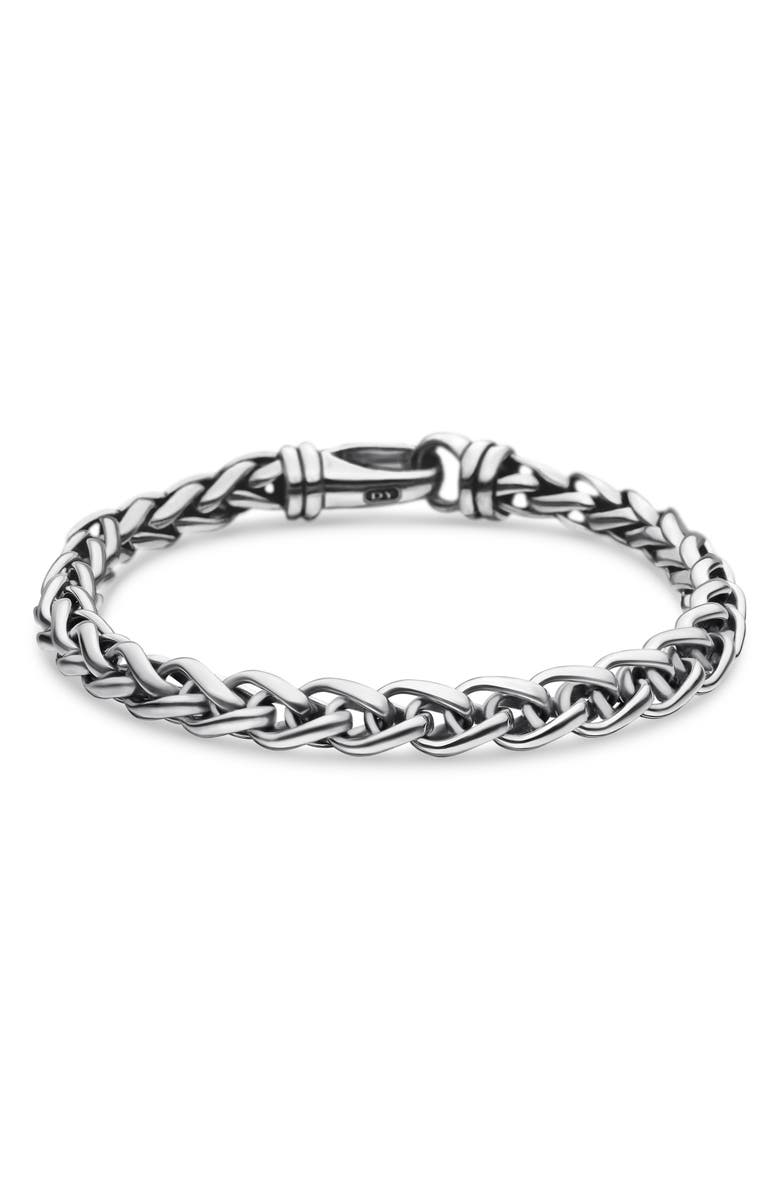 David Yurman Wheat Chain Bracelet, 6mm, Main, color, Sterling Silver
