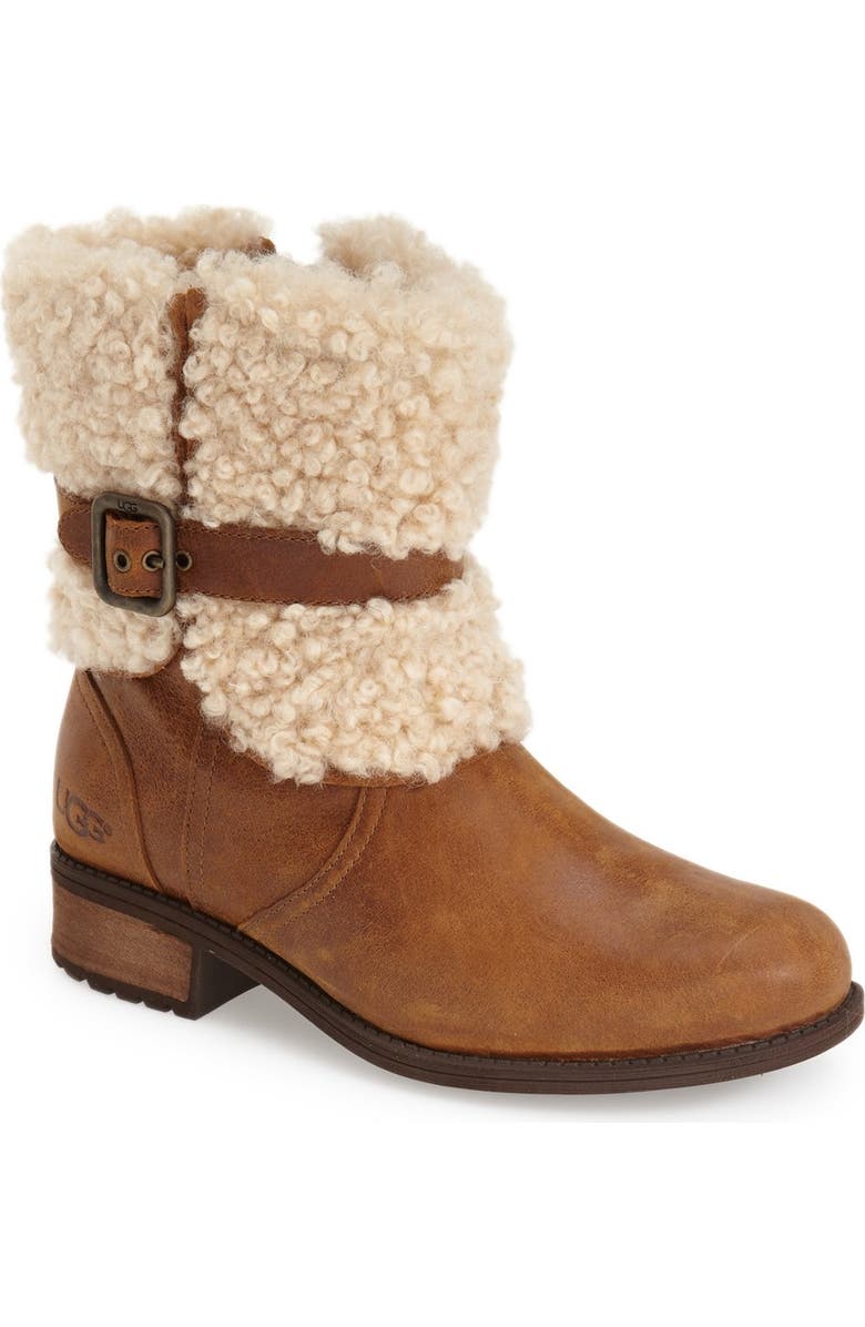 UGG<sup>®</sup> Blayre II Shearling Cuff Bootie, Main, color,