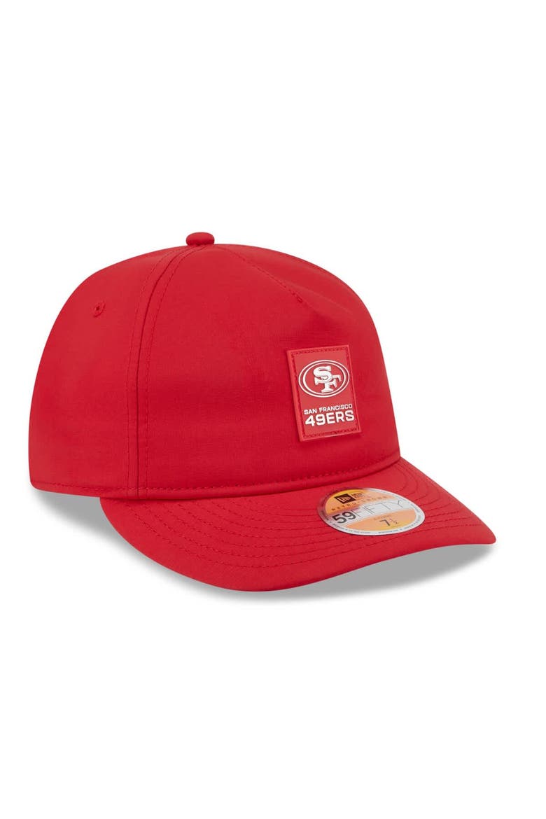 Men's New Era Scarlet San Francisco 49ers 2025 Sideline  Retro Crown 59FIFTY Fitted Hat, Alternate, color, Scarlet