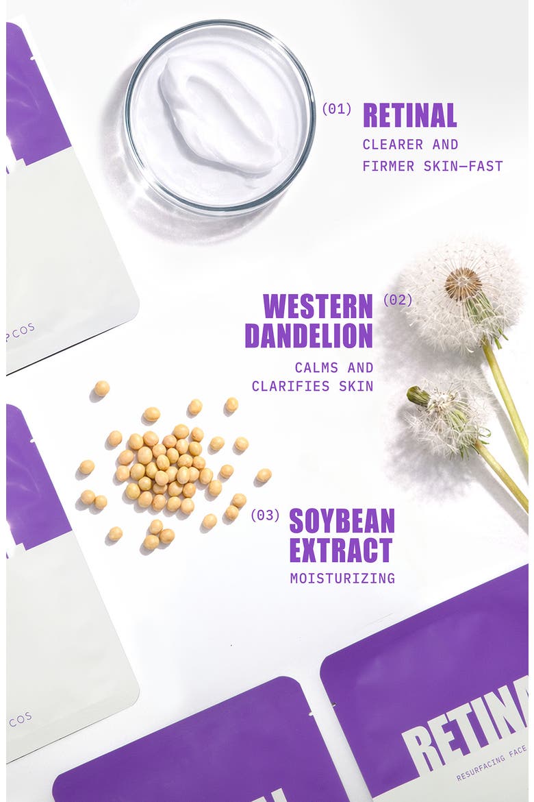 Retinal Resurfacing Sheet Mask, Alternate, color, PURPLE