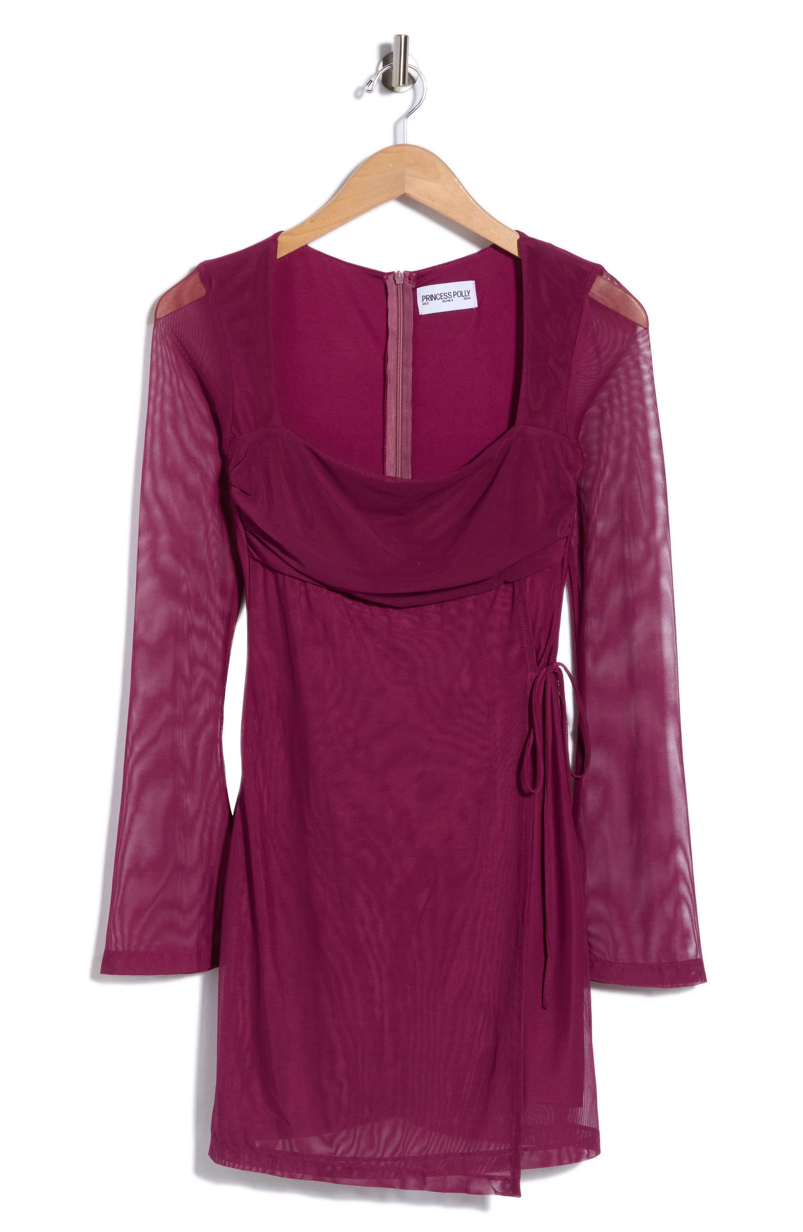 Martinez Mesh Long Sleeve Minidress