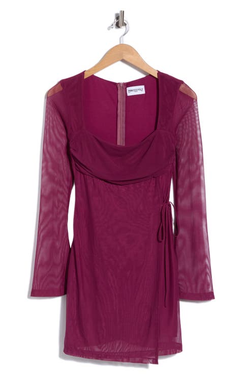 Martinez Mesh Long Sleeve Minidress
