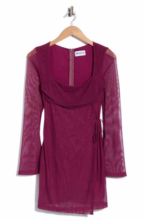 Martinez Mesh Long Sleeve Minidress