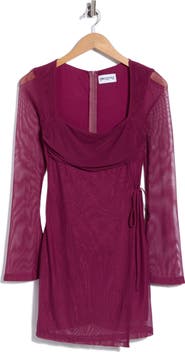 Princess Polly Martinez Mesh Long Sleeve Minidress
