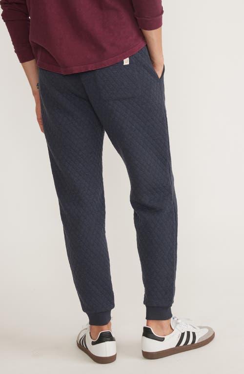 Marine Layer Quilted Standard Fit Joggers In Blue