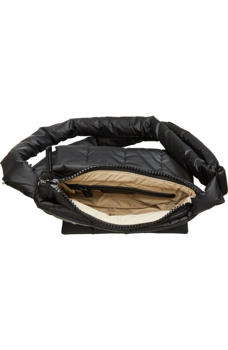 VeeCollective Porter Water Repellent Quilted Messenger Crossbody Bag, Alternate, color, Matt Black