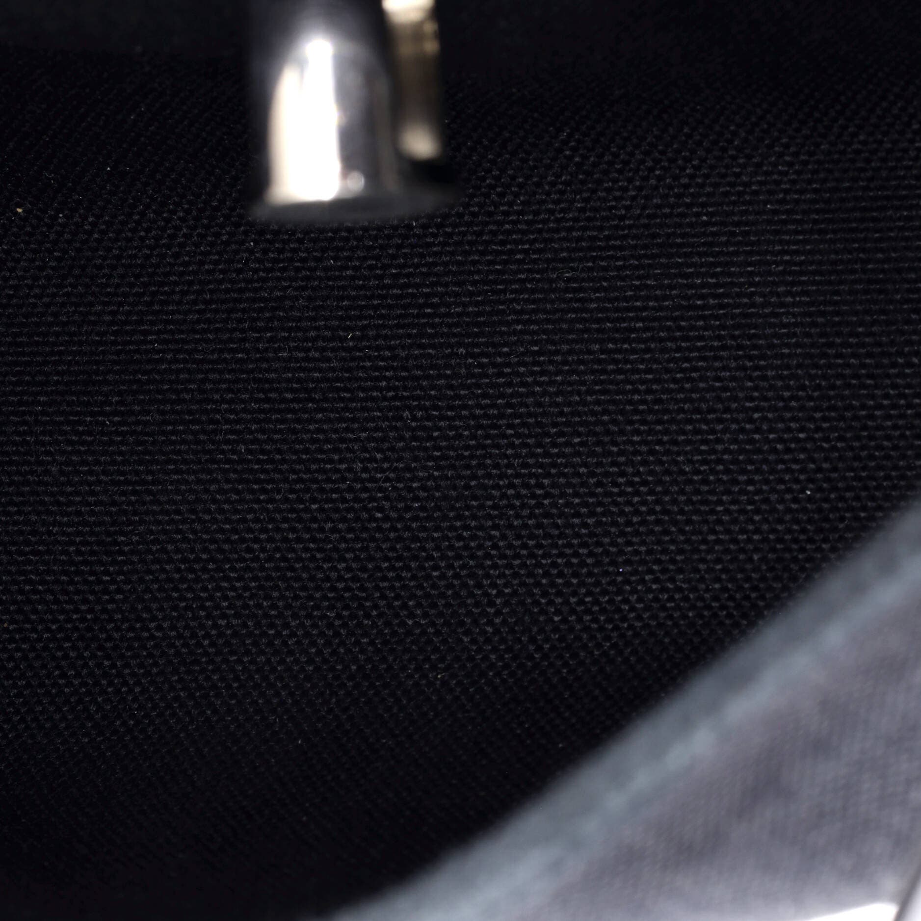 Pre-Owned Hermes Herbag Zip Toile and Leather 20, Alternate, color, Noir