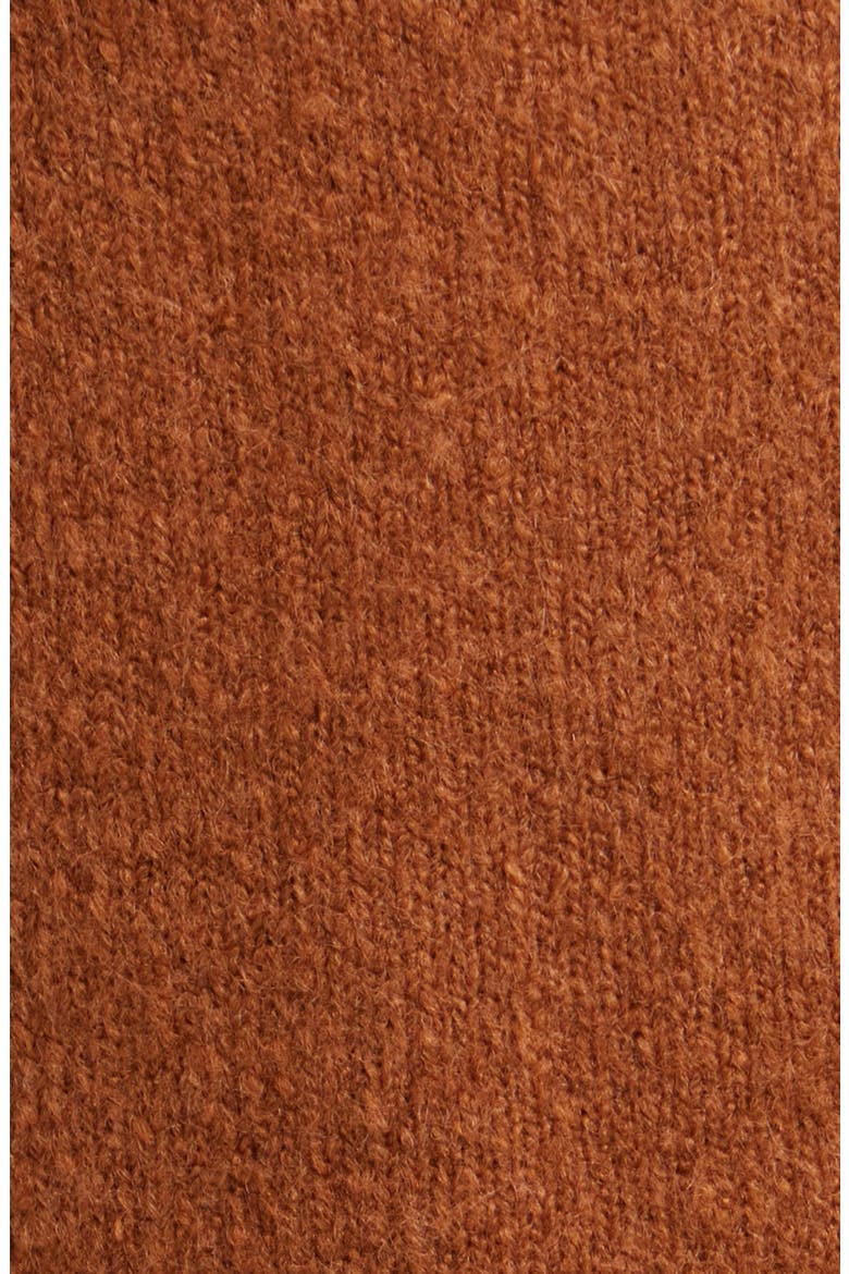 Eloise Short Sleeve Cardigan, Alternate, color, CARAMEL