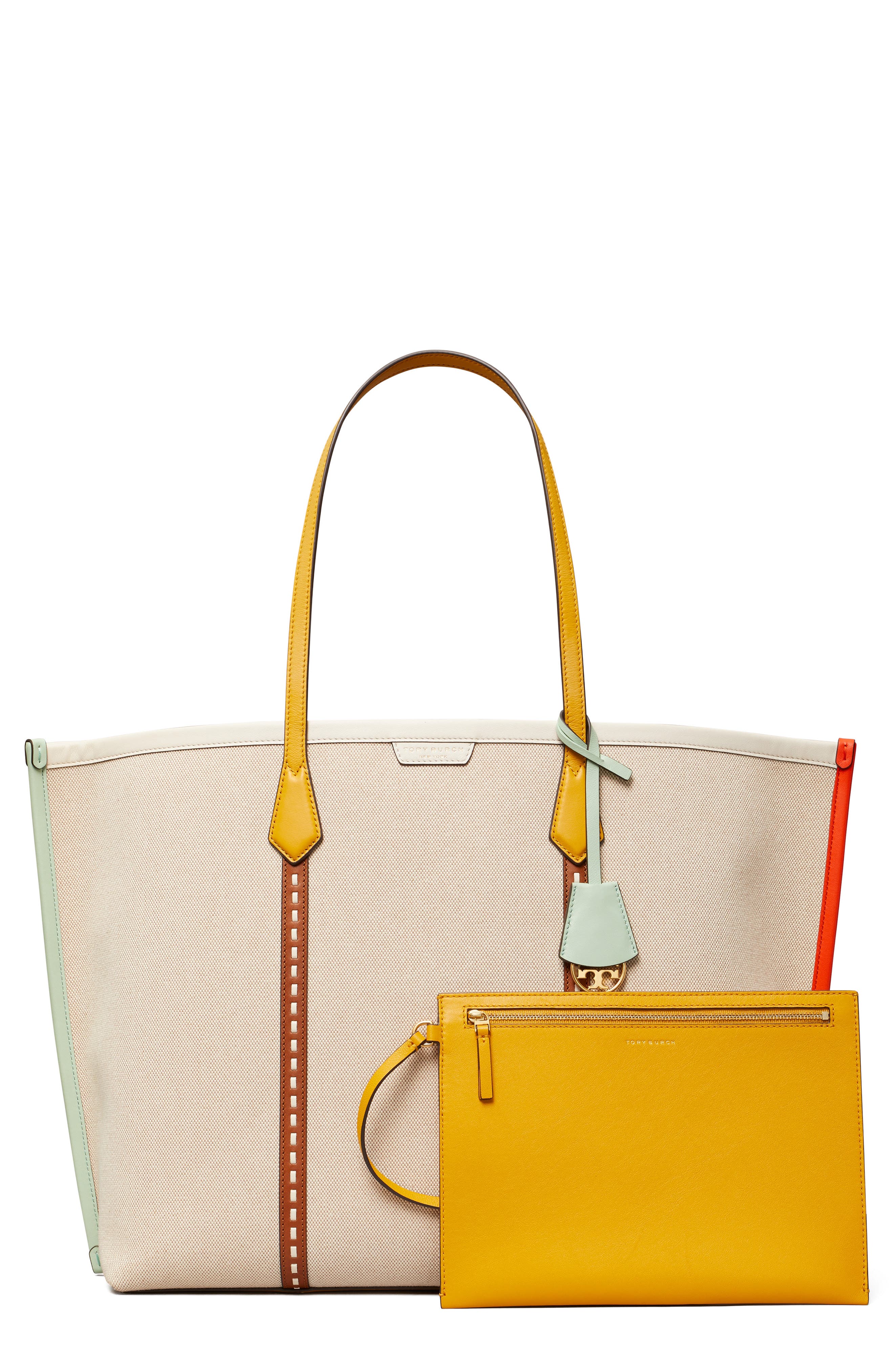 Tory Burch Perry Canvas Tote, Main, color, 