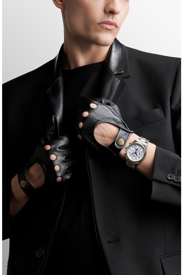 Master Collection Chronograph Bracelet Watch, 42mm, Alternate, color, SILVER